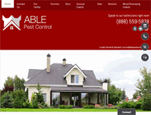 Tablet Screenshot of ablepestcontrolpa.com